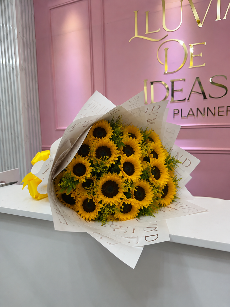 Ramo 25 Girasoles — Lluvia de Ideas Party