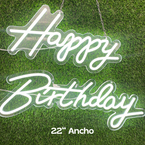 Letrero Led Happy Birthday — Lluvia de Ideas Party