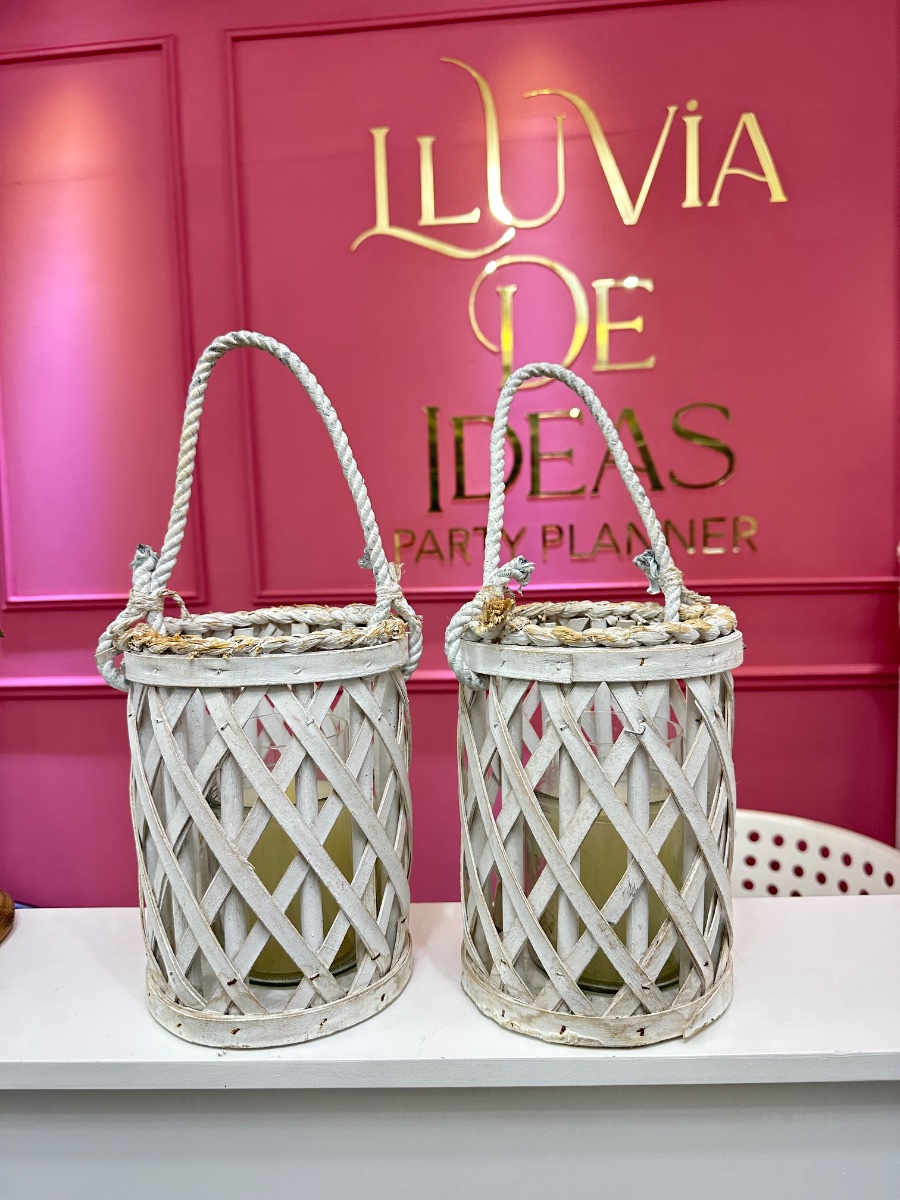 Farol Blanco Vintage — Lluvia de Ideas Party