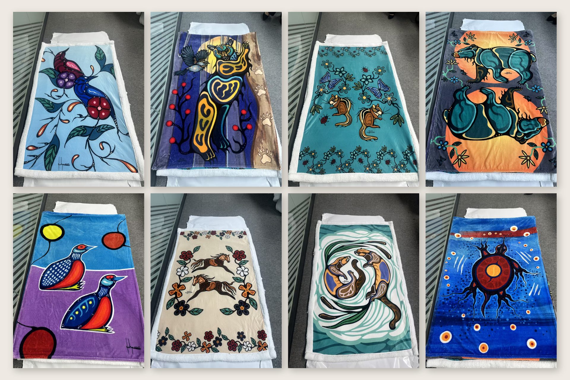 Eight distinct blanket variations