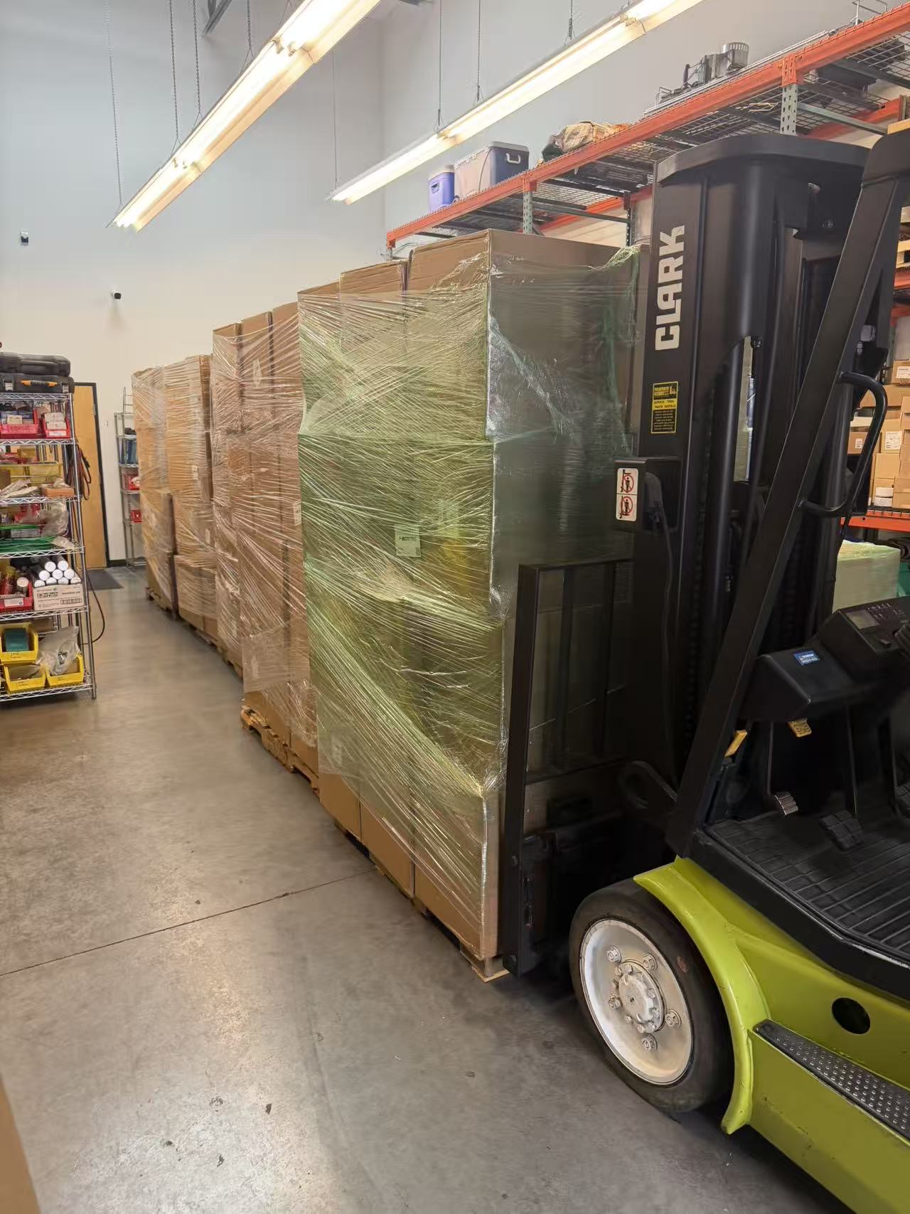Visual documentation of coordinating a full batch return with a client.