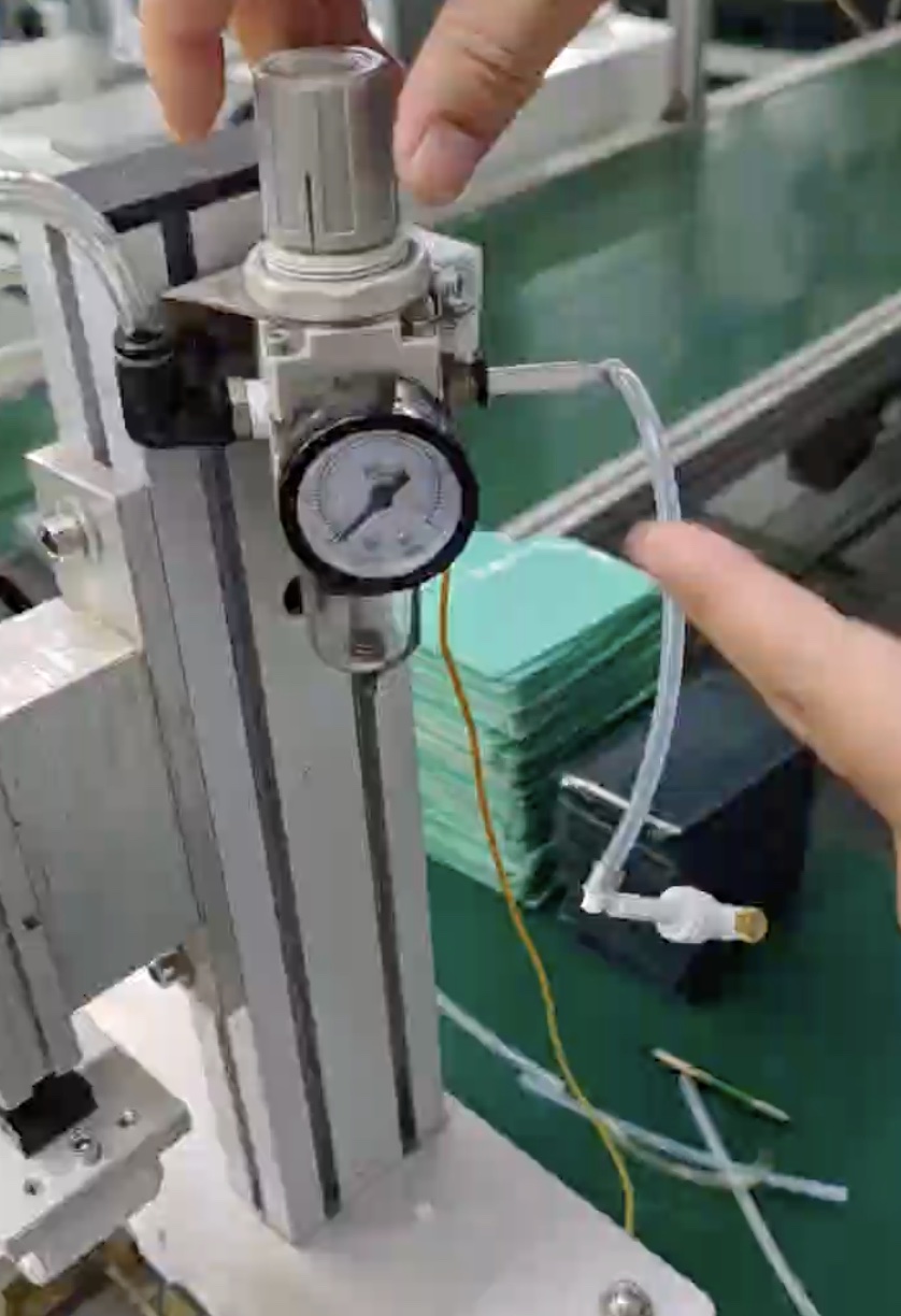 A water pipe undergoing continuous pressure testing to determine its maximum tolerance limit.