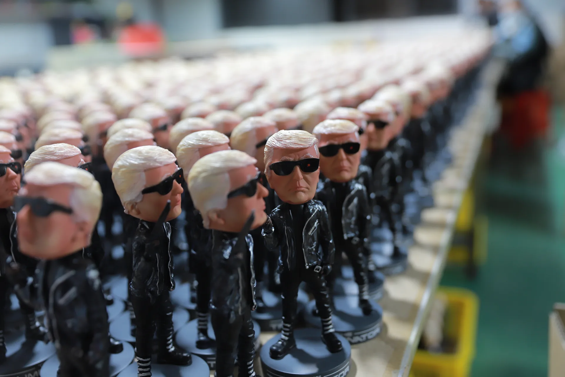Completed units on the production line demonstrating uniformity