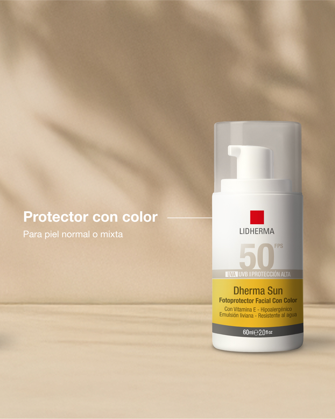 Dherma Sun Fotoprotector Facial con Color