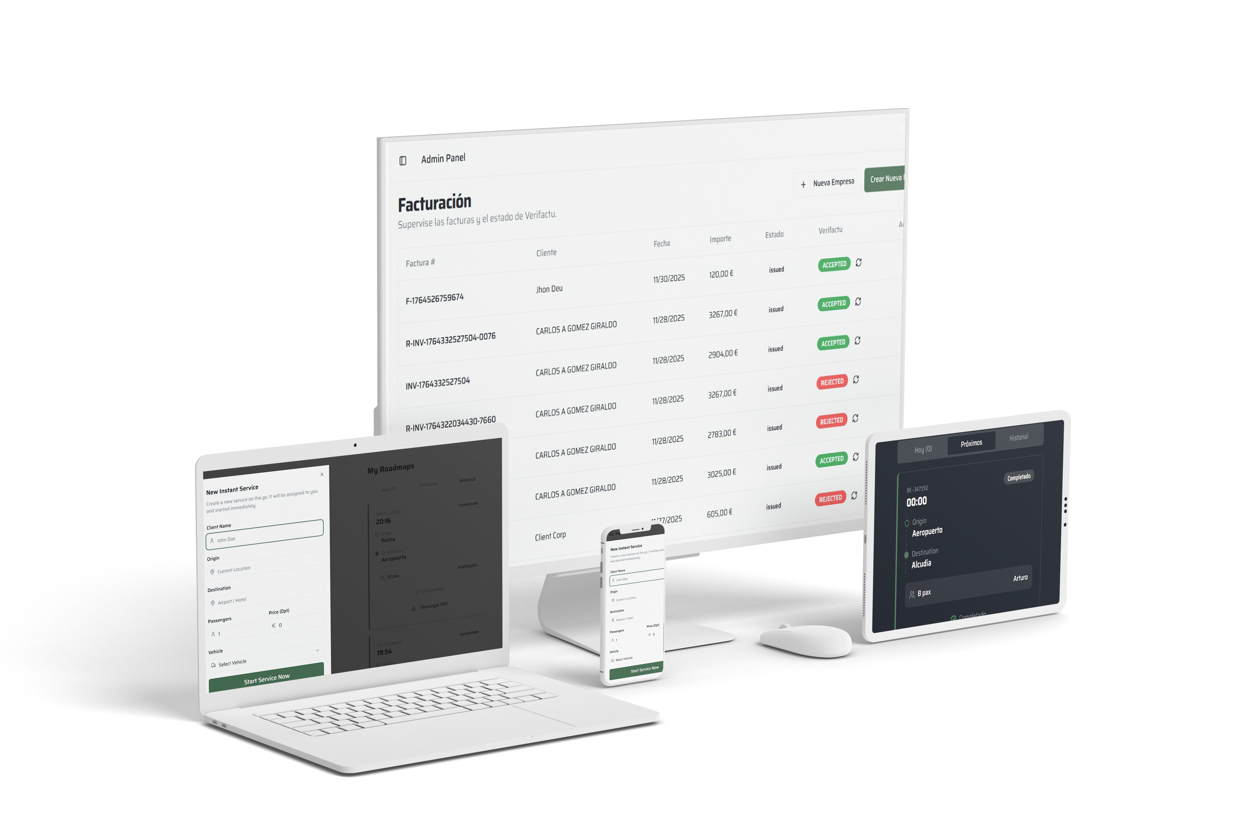 Bus Transfer Control Dashboard