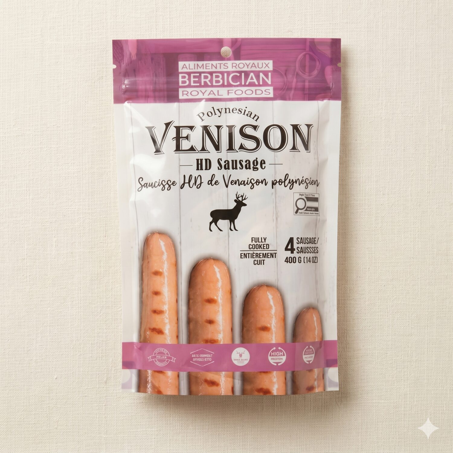Venison Sausage (Polynesian) - 2lb from Halal Urban Fresh Meats & Grocery in Victoria, BC