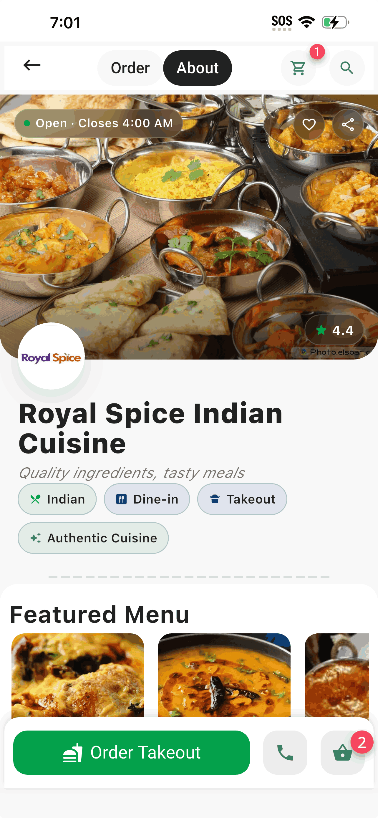 Local Pass business app — Your restaurant page