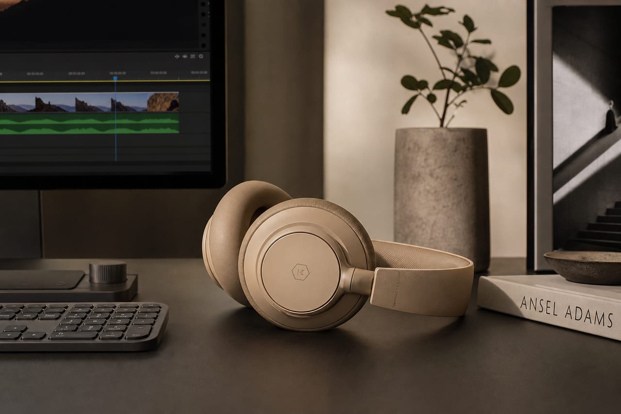 Sand cups on an edit desk · soft north