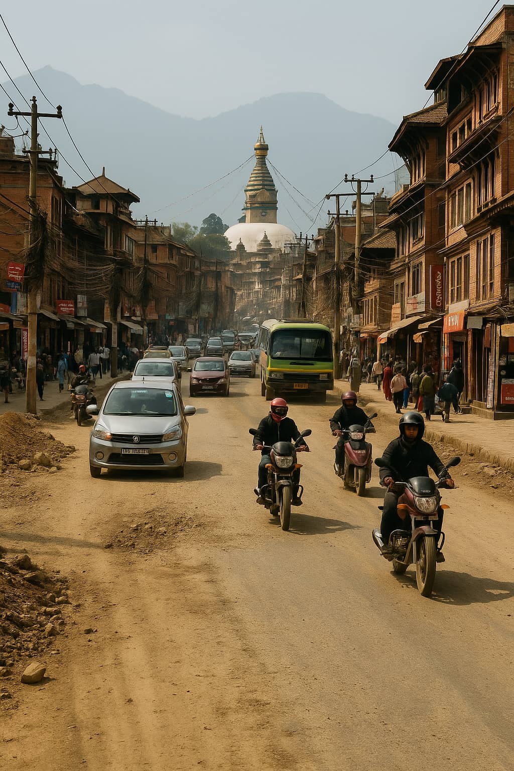Roads, dust & traffic