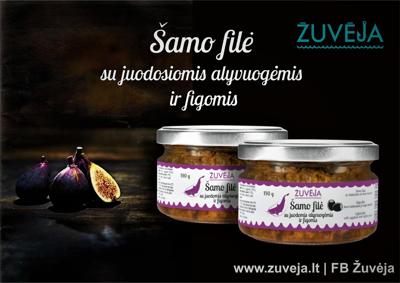 Šamo filė su juodosiomis alyvuogėmis ir figomis