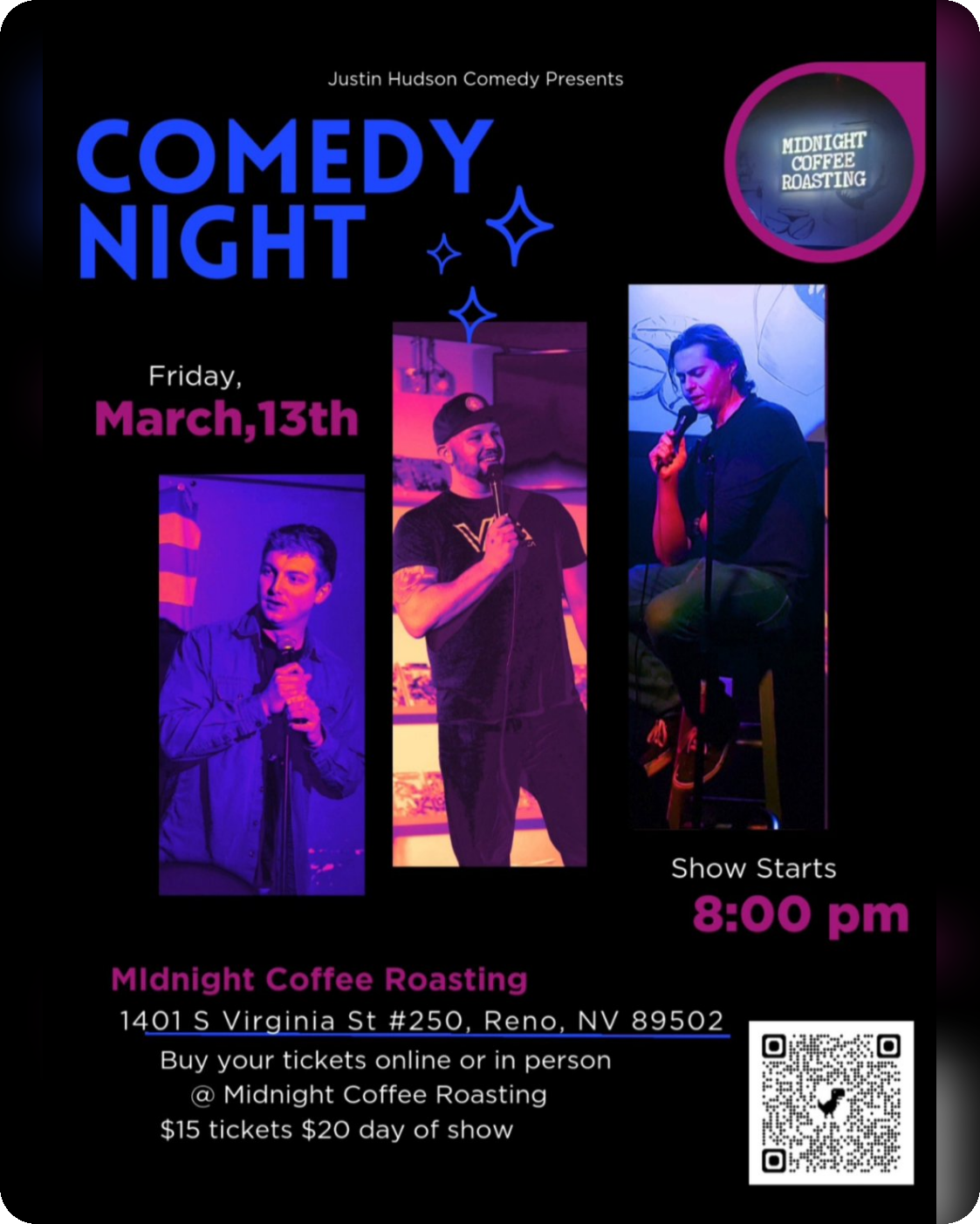 Comedy Night at Midnight Coffee Roasting 