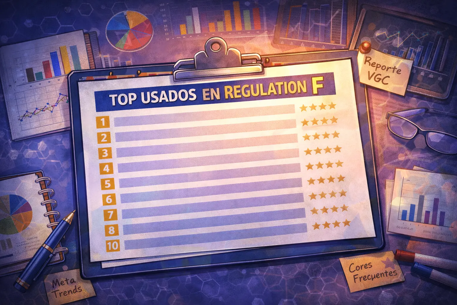 Los Pokémon Más Utilizados en Regulation F