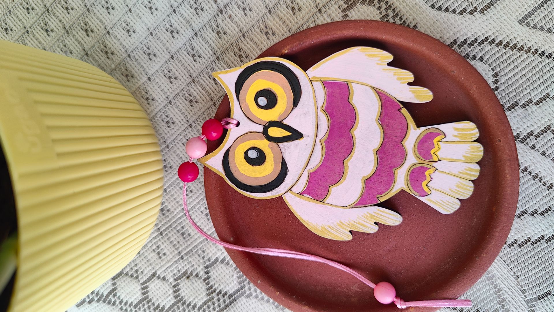 Owl Bag Tag - Cotton candy thumbnail 3