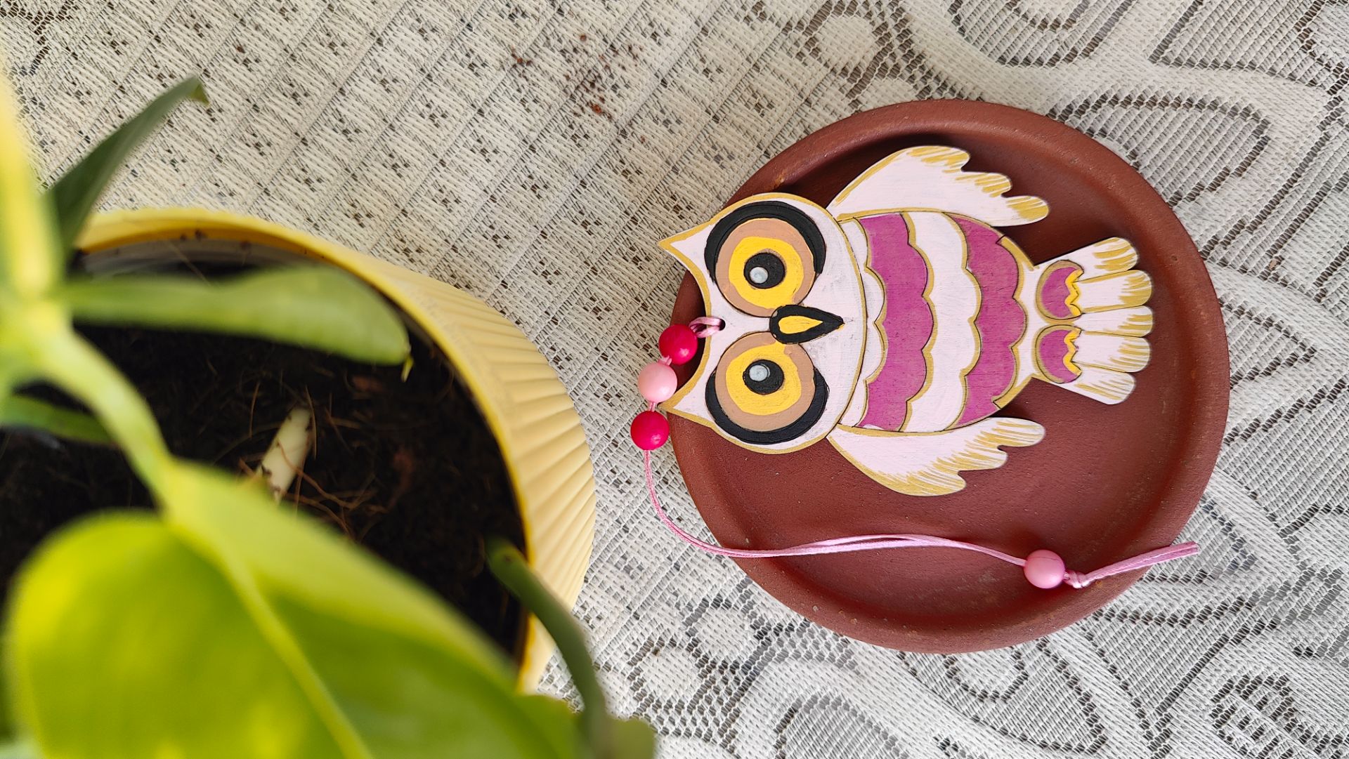 Owl Bag Tag - Cotton candy thumbnail 4