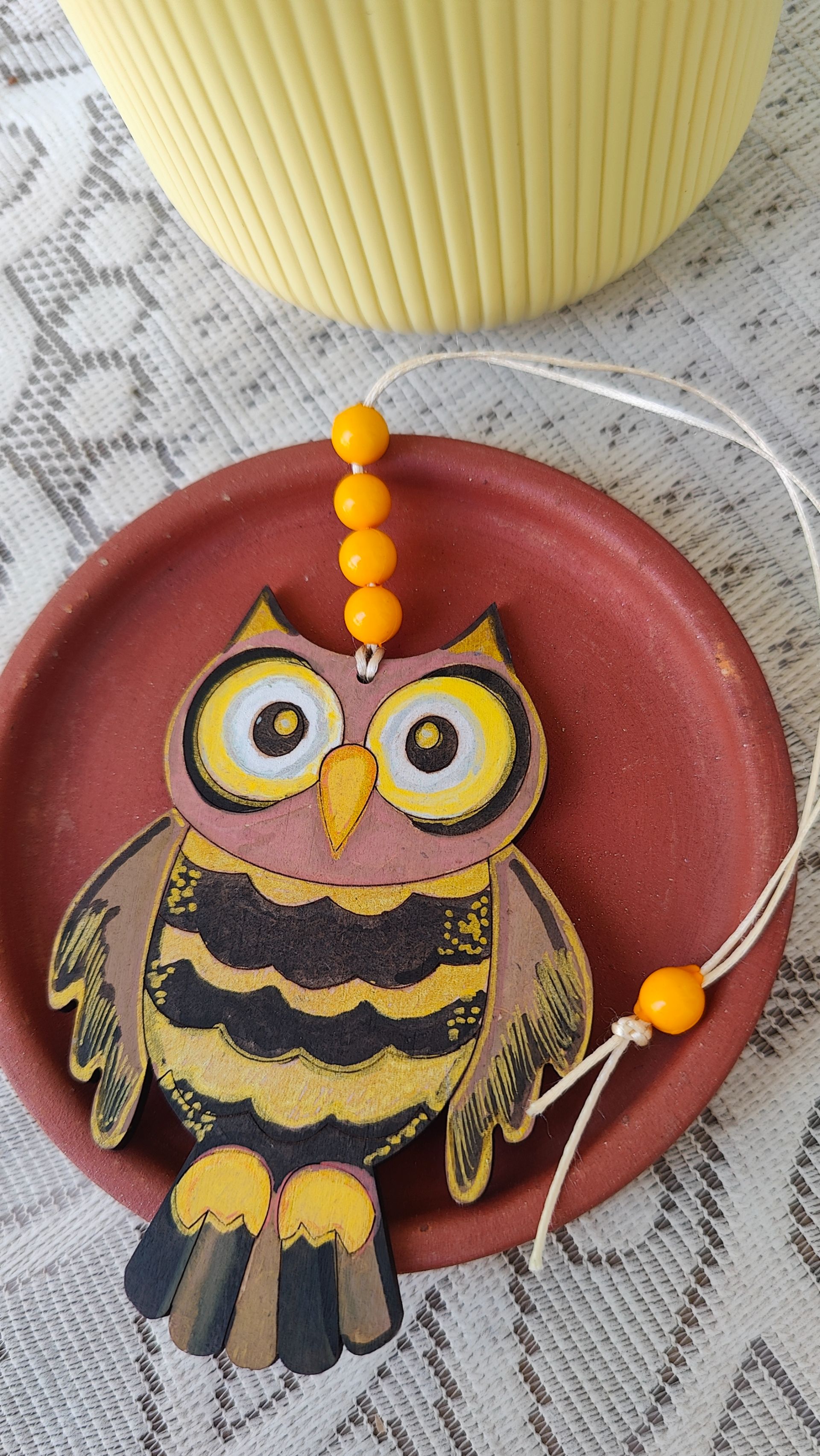 Owl Bag Tag - The Golden Ember thumbnail 2