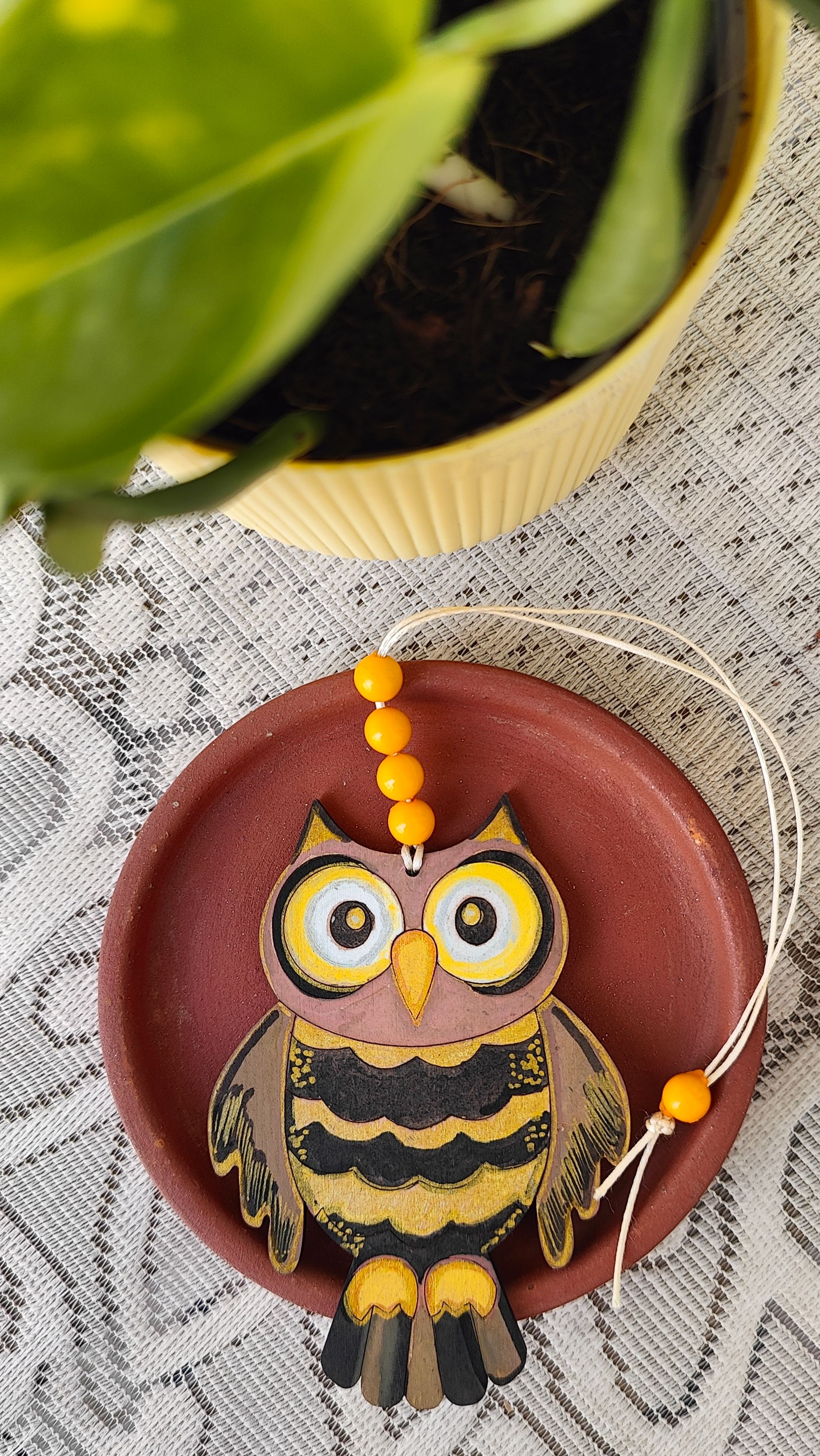 Owl Bag Tag - The Golden Ember thumbnail 3