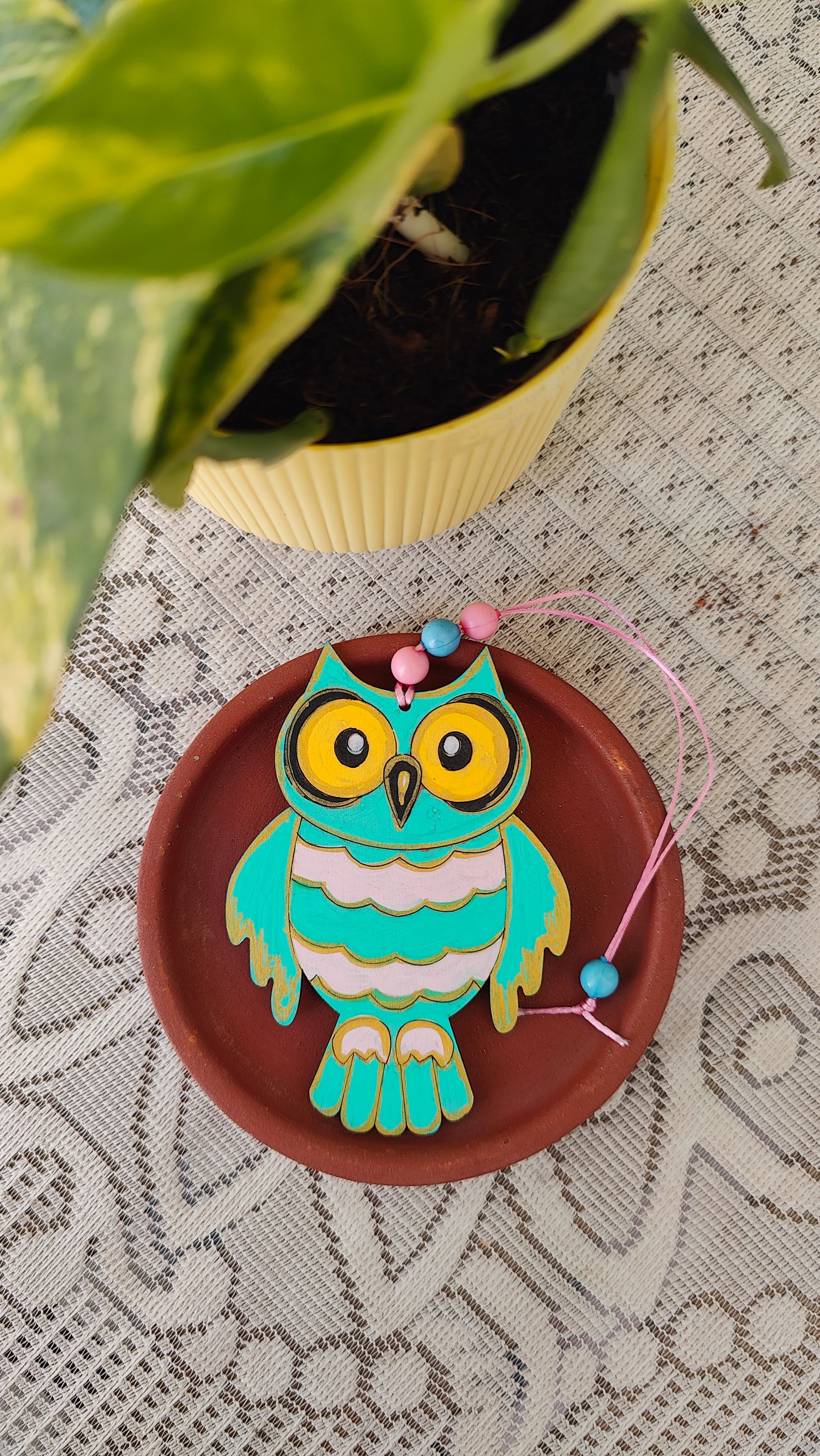 Owl Bag Tag - Teal Treasure