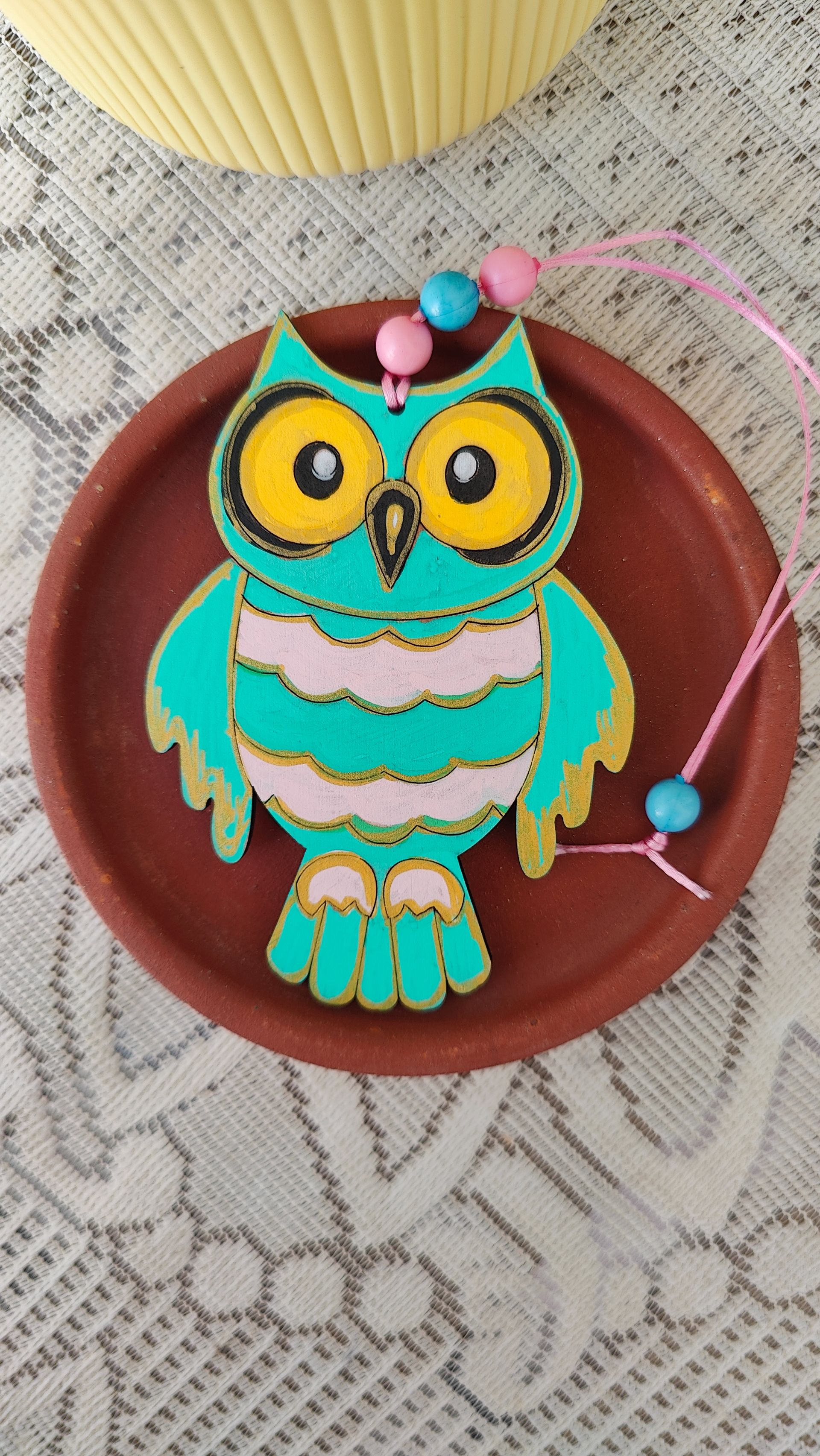 Owl Bag Tag - Teal Treasure thumbnail 2