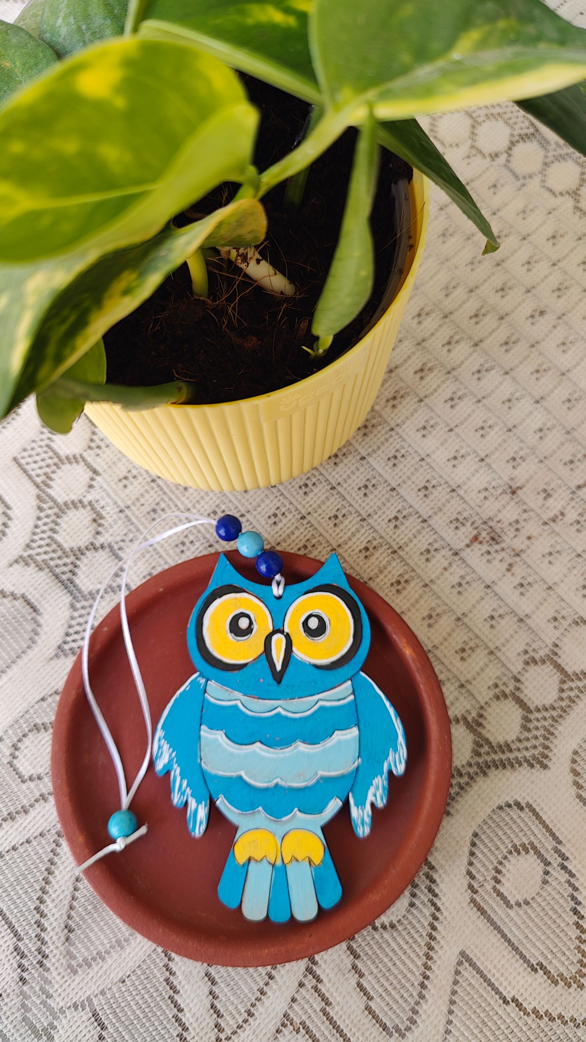 Owl Bag Tag - Sky Blue thumbnail 3
