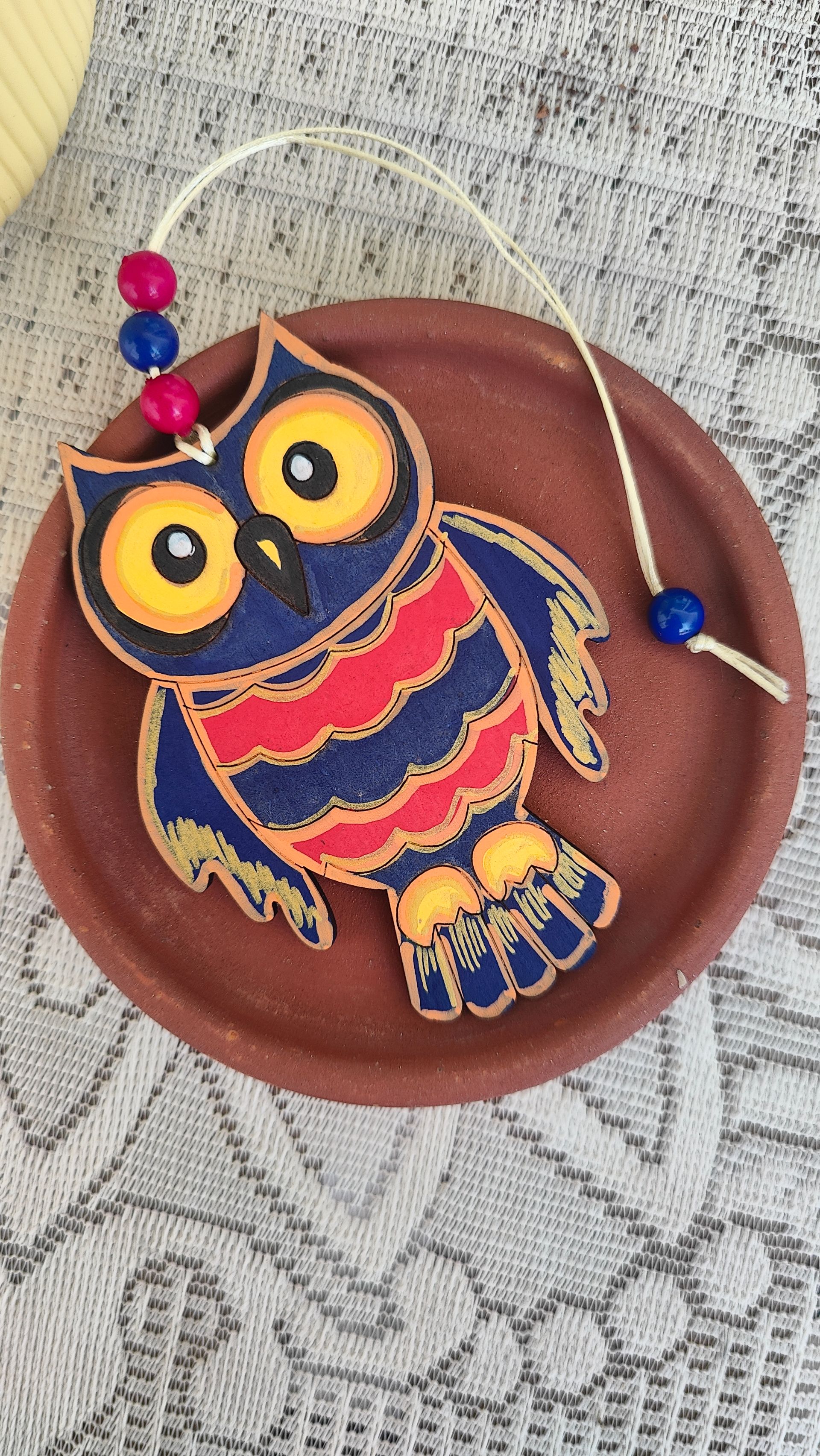 Owl Bag Tag - Midnight Blue