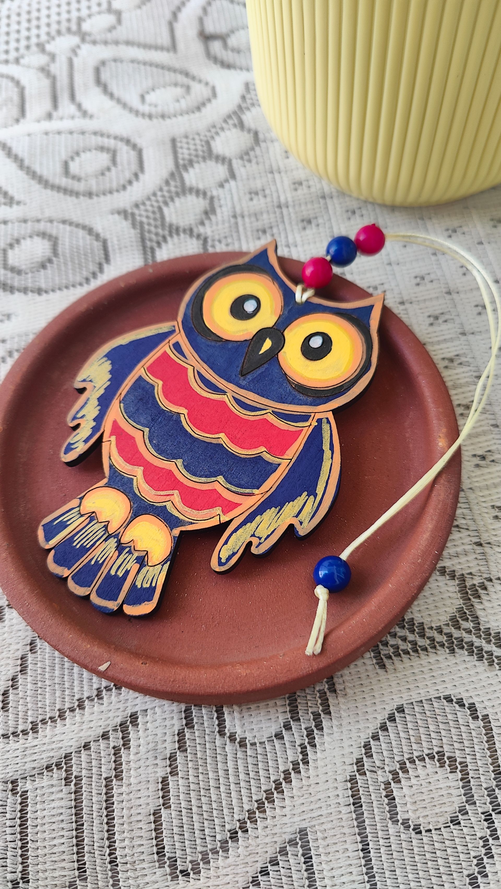 Owl Bag Tag - Midnight Blue thumbnail 2