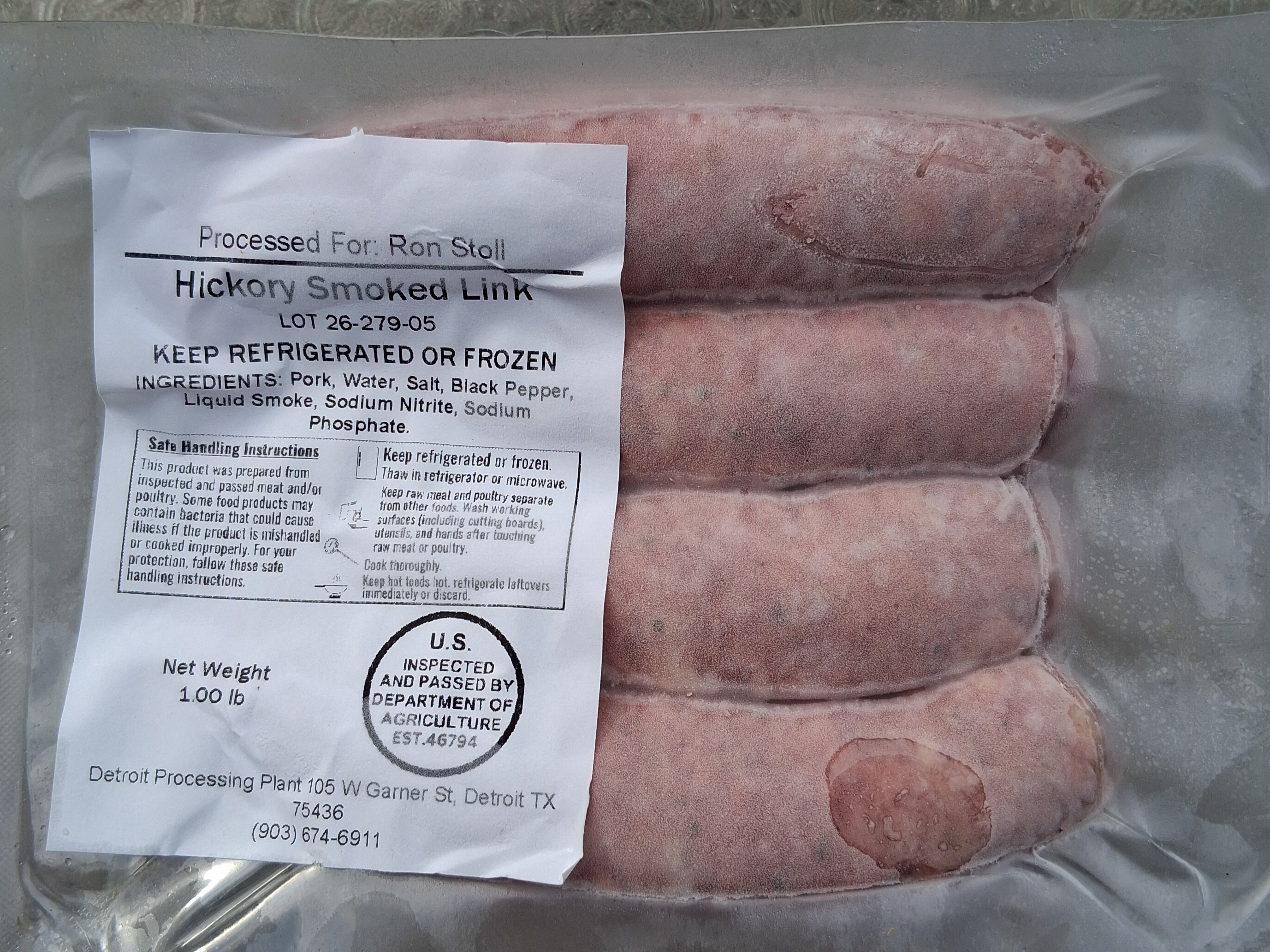 Hickory Smoked Links