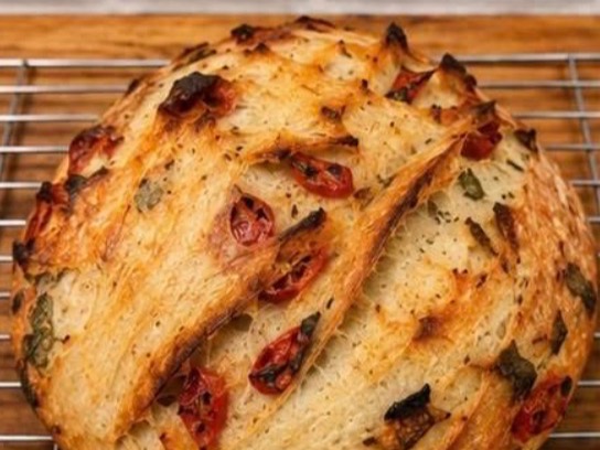 Tomato Basil Mozzarella Sourdough Boule