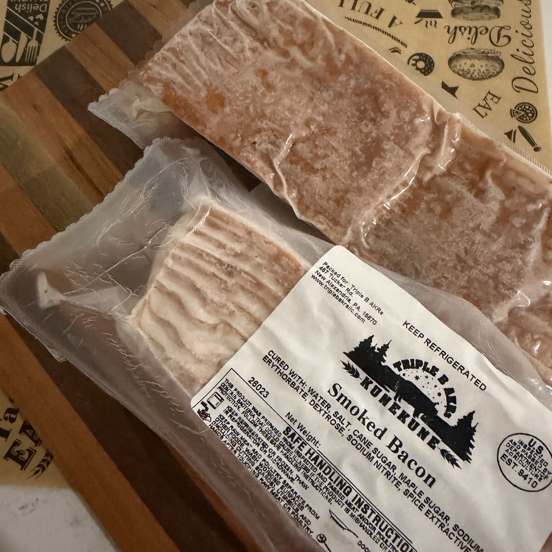 Smoked/Cured bacon