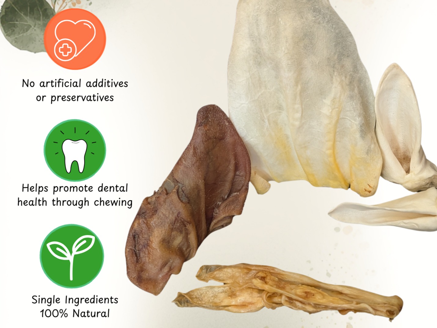 Thumbnail image 2 for Ear Variety Pack - Dehydrated Dog Treat