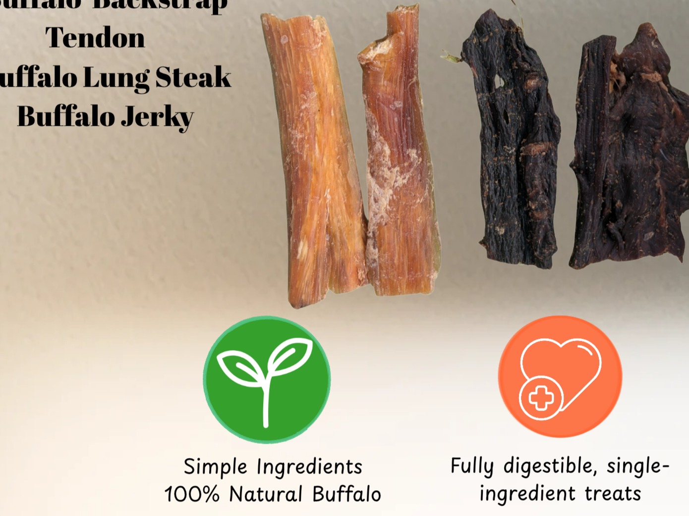 Thumbnail image 2 for Buffalo Variety Pack - Dehydrated Dog Treat