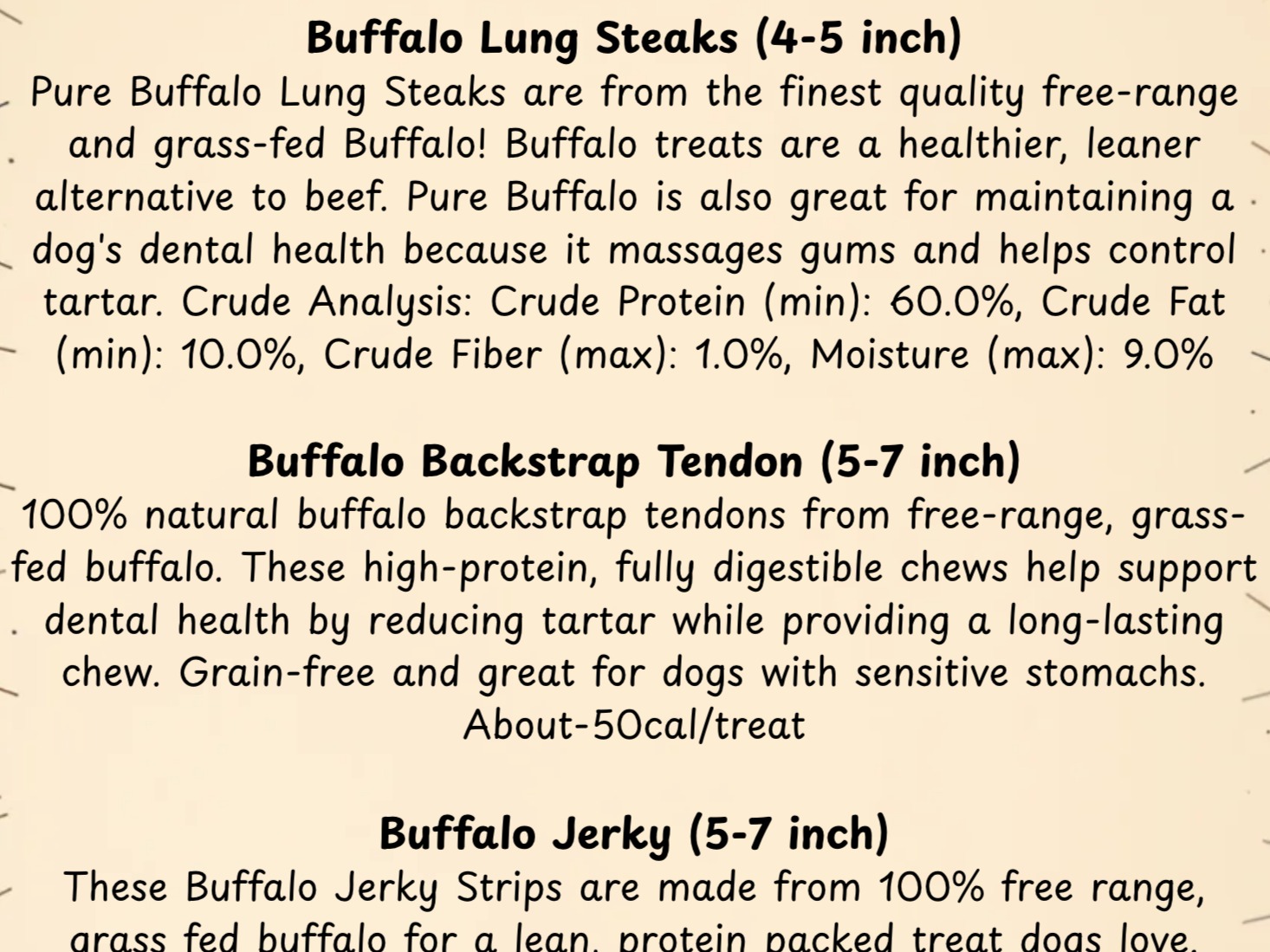 Thumbnail image 3 for Buffalo Variety Pack - Dehydrated Dog Treat