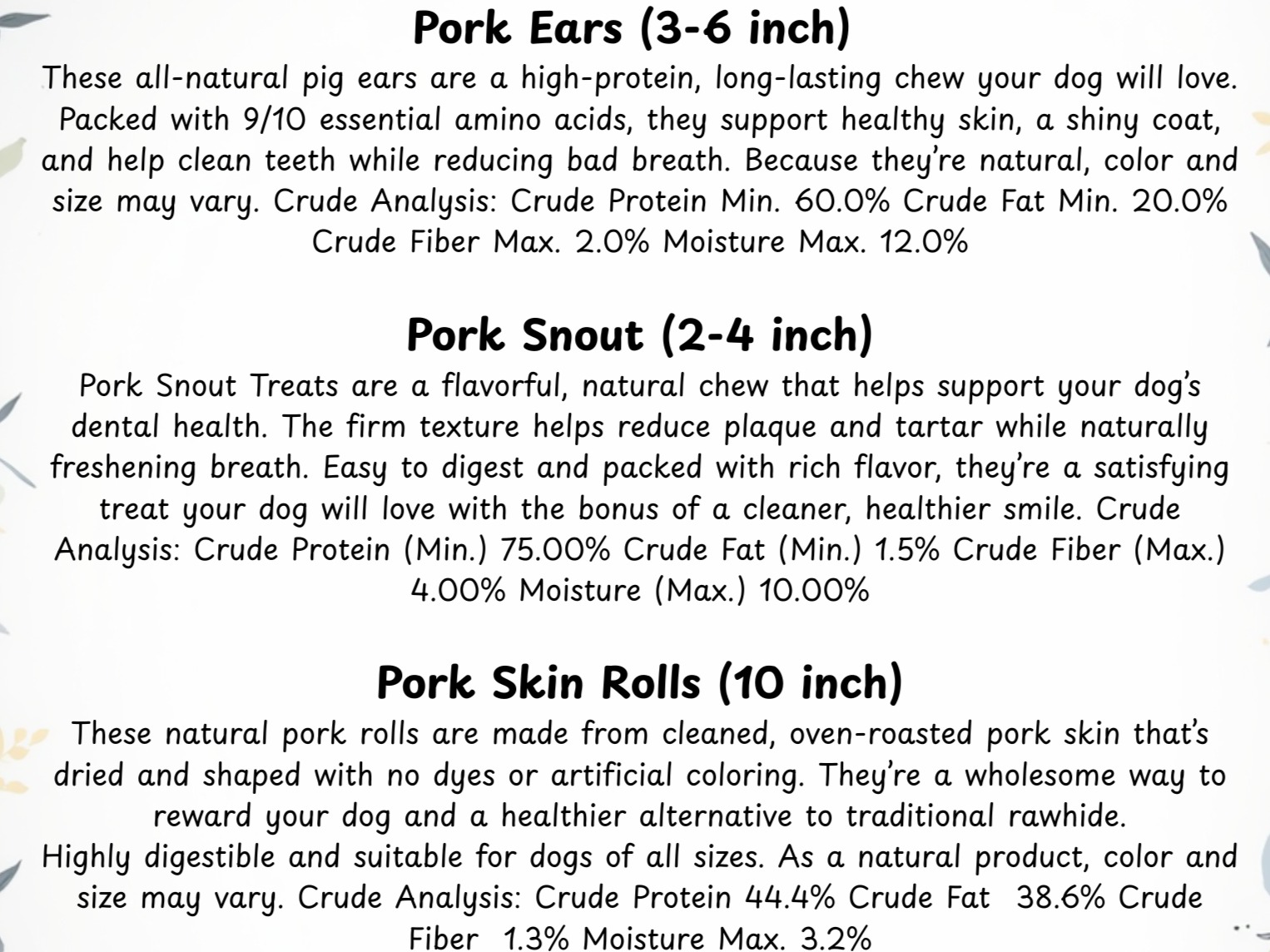 Thumbnail image 3 for Pork Variety Pack - Dehydrated Dog Treat