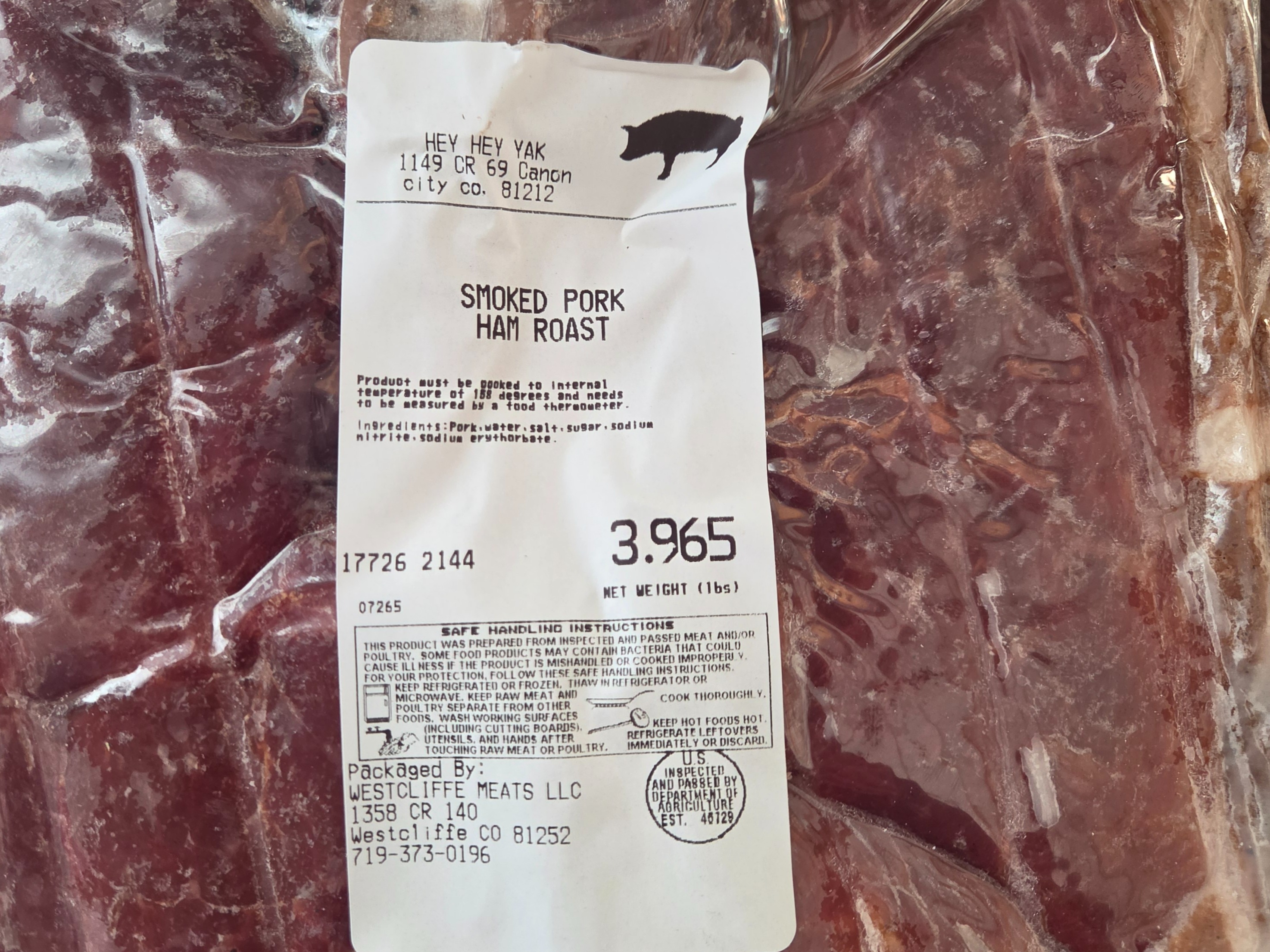 Smoked Mangalista Ham Roast