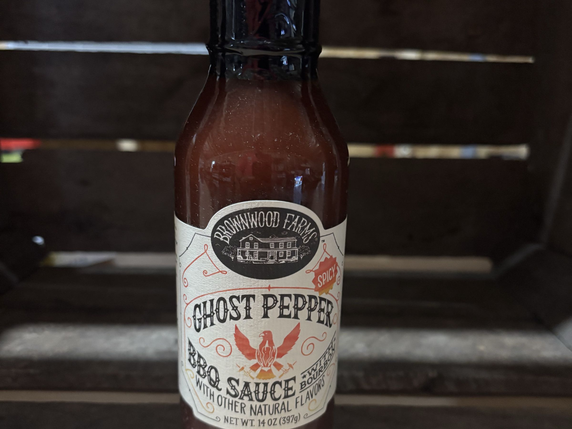 Brownwood Farms Ghosts pepper BBQ sauce 