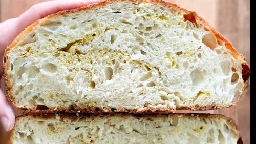 Rosemary & Roasted Garlic Sourdough