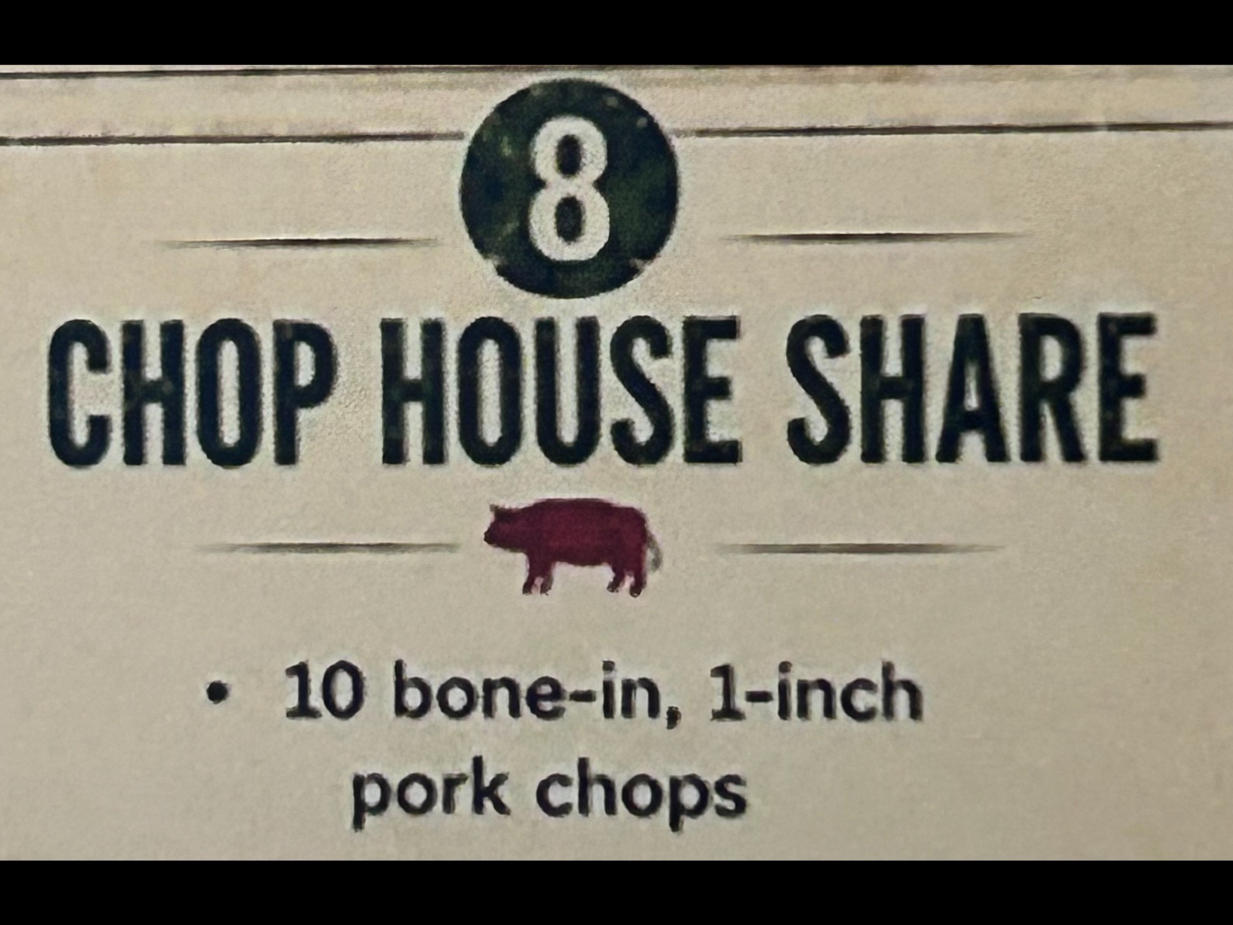 Chop House Share