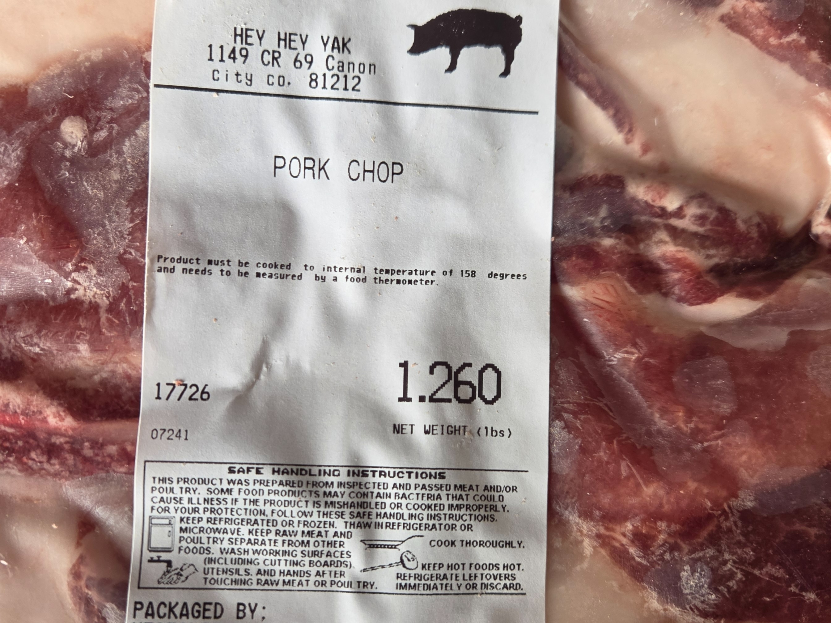 Mangalista Pork chop