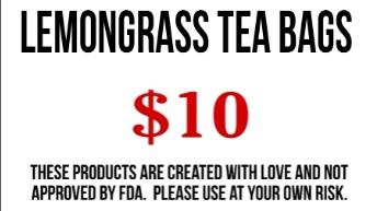 Lemongrass tea bags
