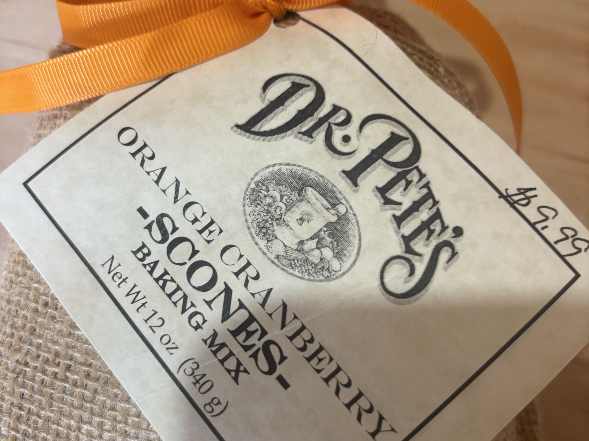 Dr. Pete’s Orange Cranberry Scones Baking Mix 