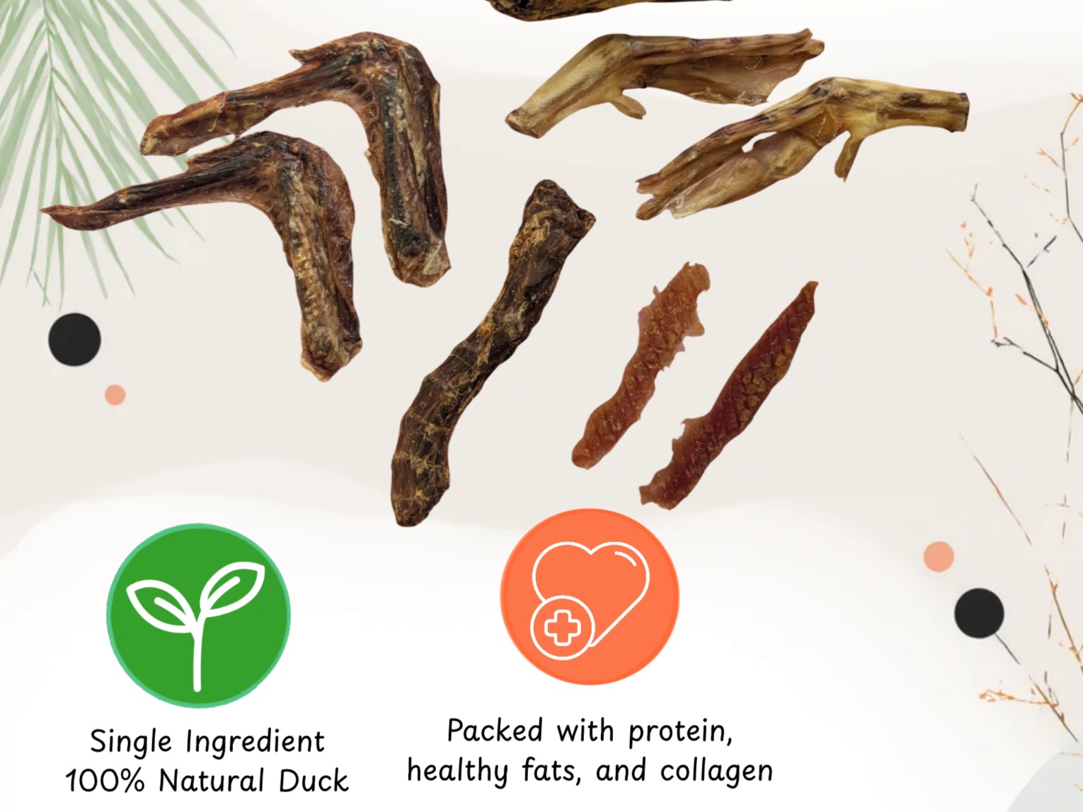 Thumbnail image 2 for Duck Variety Pack - Dehydrated Dog Treat