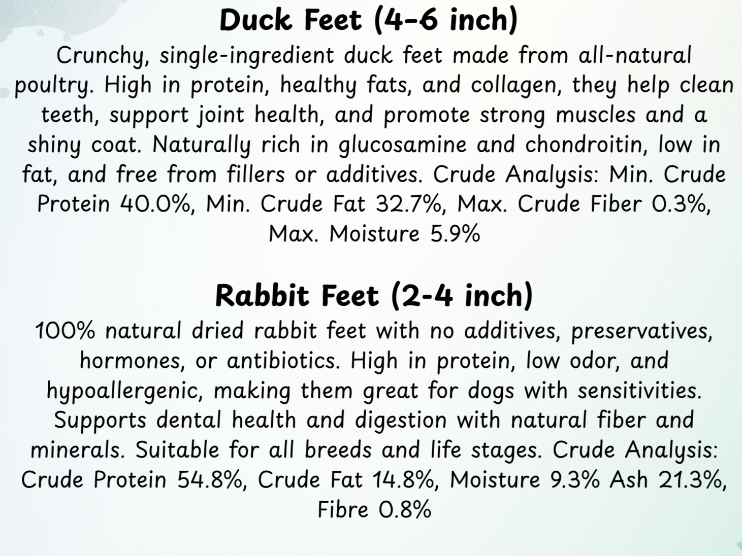 Thumbnail image 3 for Feet Variety Pack - Dehydrated Dog Treat