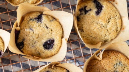 Sourdough Blueberry Muffins