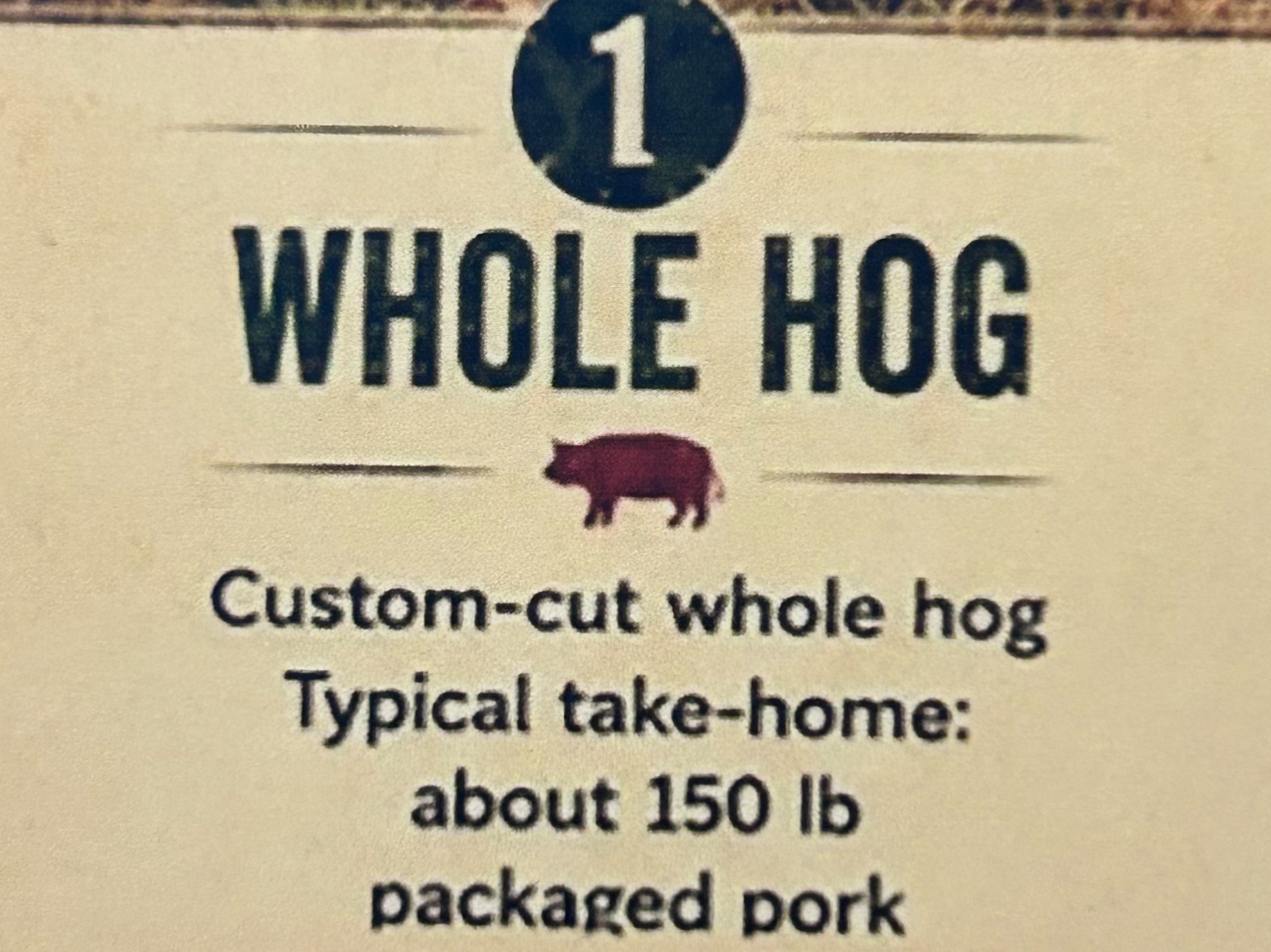 Whole Hog Reserve
