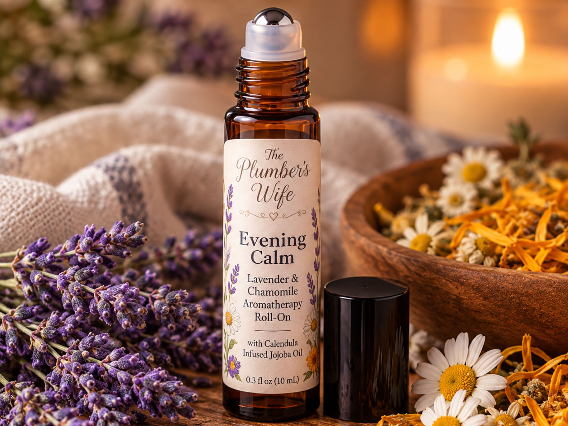 Thumbnail image 1 for Evening Calm | Lavender & Chamomile Aromatherapy Roll-On