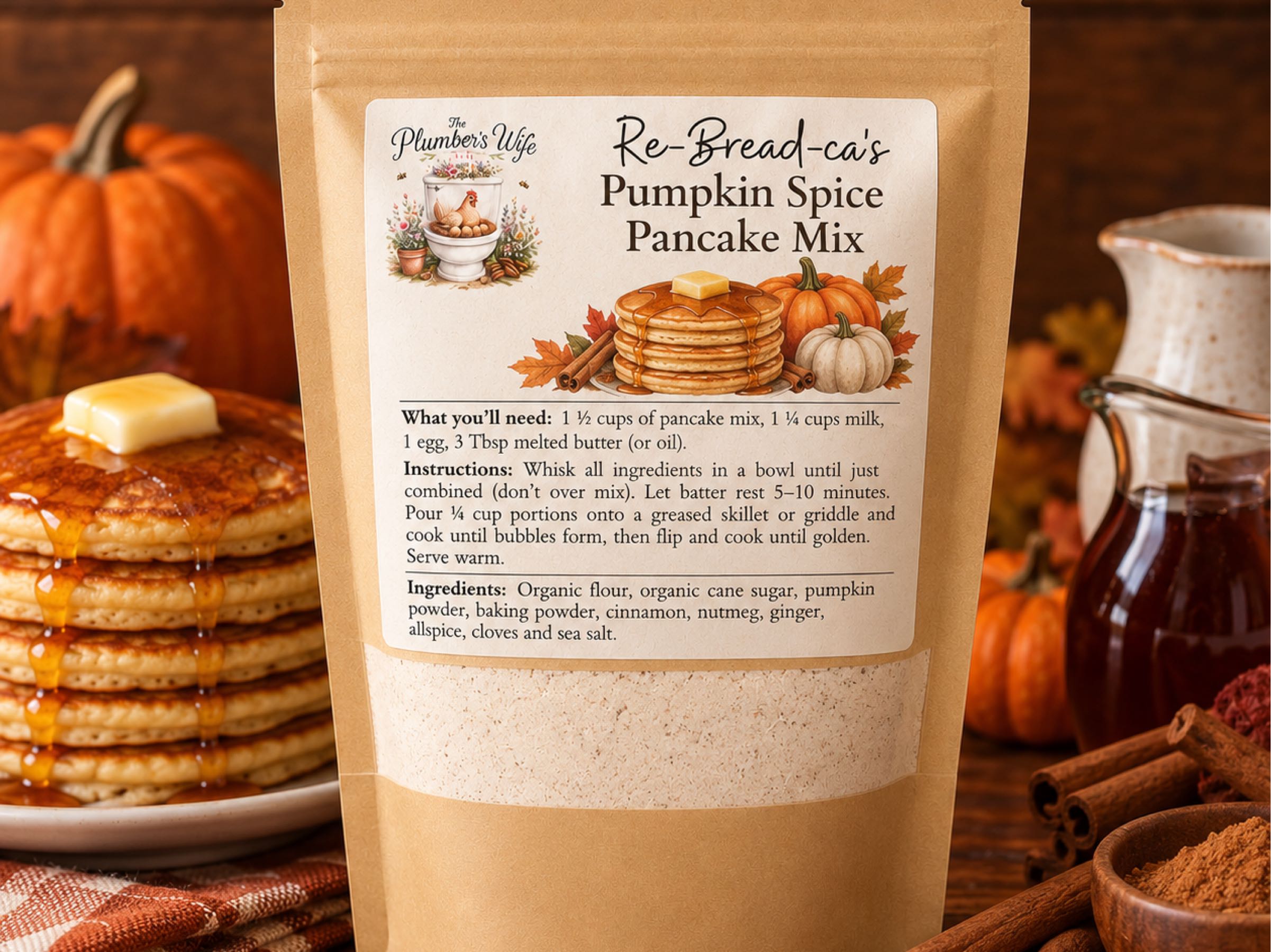 Organic Pumpkin Spice Pancake Mix