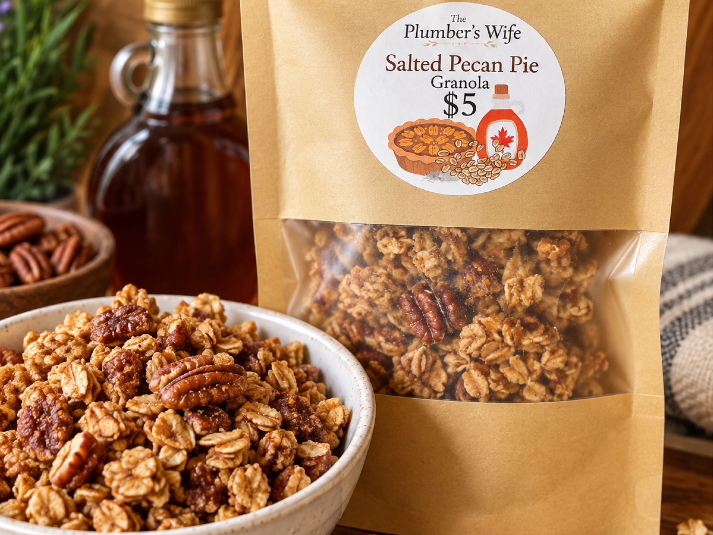 Thumbnail image 1 for Salted Pecan Pie Granola