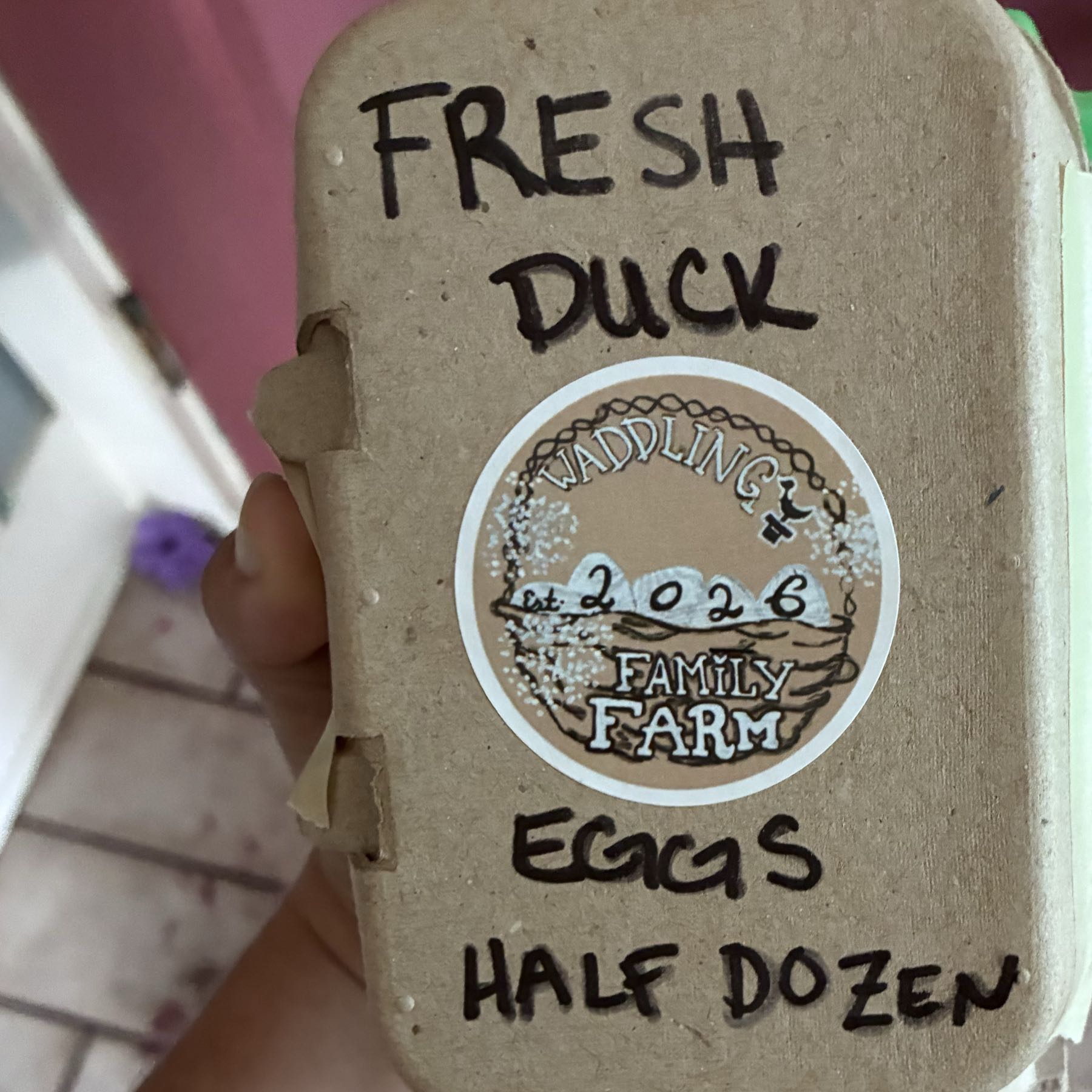 Dozen Farm Fresh Duck Eggs 
