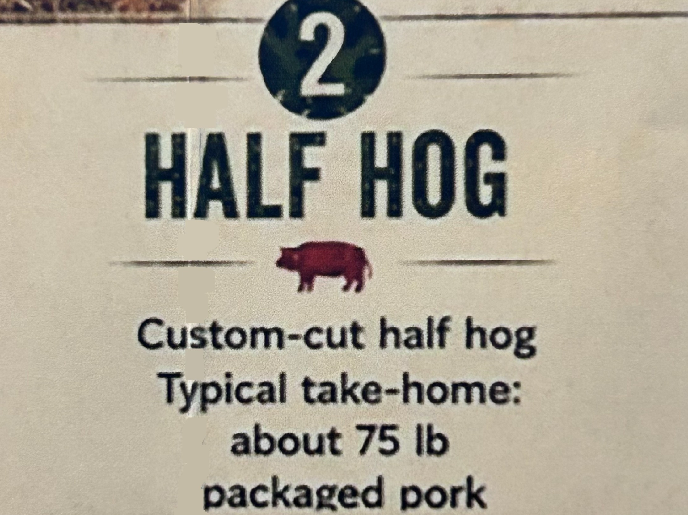 Half Hog Reserve