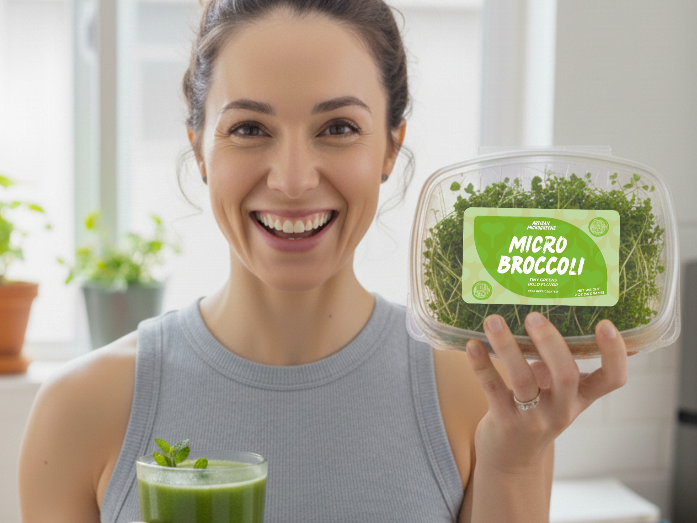 Thumbnail image 2 for Broccoli Microgreens 2 oz