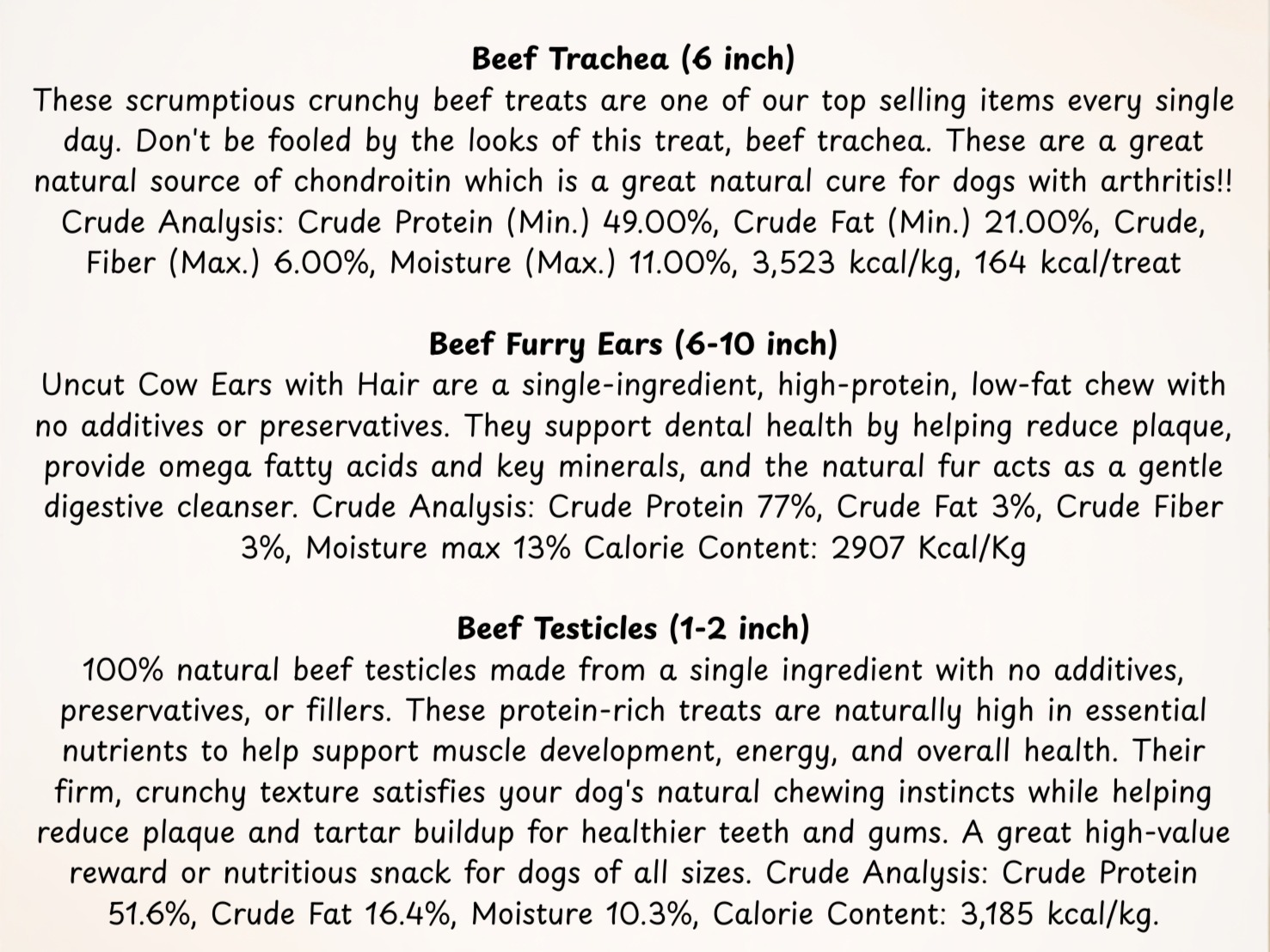Thumbnail image 3 for Beef Variety Pack - Dehydrated Dog Treat